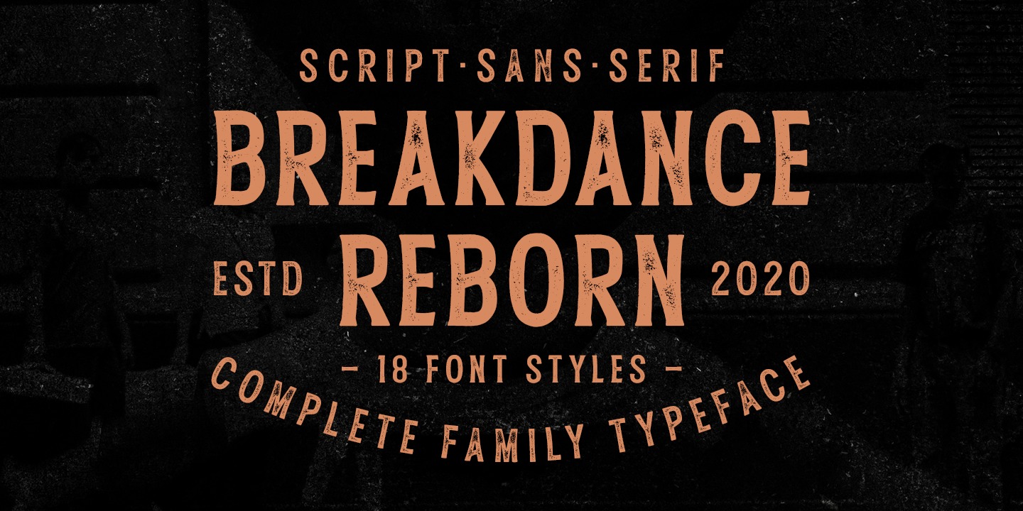 Шрифт Breakdance Reborn